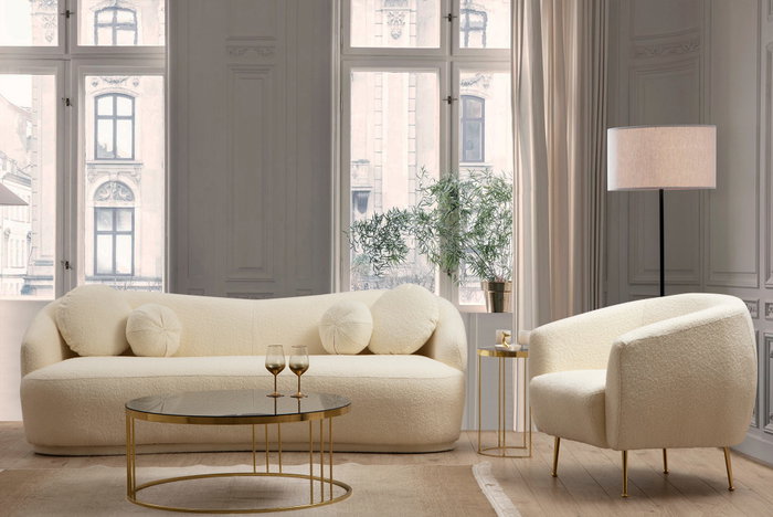 Atelier Del Sofa Ancona Sofá de 3 plazas Crema